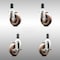 Service Caster 4 Inch 316SS High Temp Glass Filled Nylon 1-3/8 Inch Stem Caster Brake SCC, 2PK SCC-SS316EX20S414-GFNSHT-2-TLB-2-138 - alternate 1
